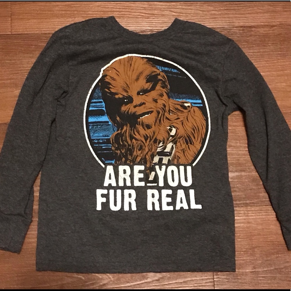 Boys long sleeve shirt star wars XS(4)